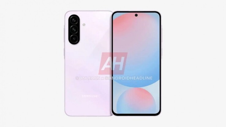 A renderização vazada do Galaxy A56 revela um novo design do módulo da câmera. (Fonte da imagem: Android Headlines)