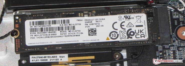 SSD NVMe secundário de 2 TB para um total de 3 TB de armazenamento