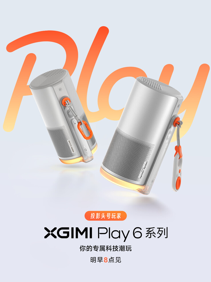 O projetor portátil Xgimi Play 6 está prestes a ser lançado na China. (Fonte da imagem: Xgimi)