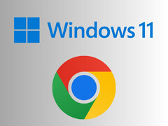 Logotipos do Windows 11 e do Google Chrome (Fonte da imagem: Microsoft, Google)