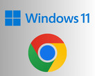 Logotipos do Windows 11 e do Google Chrome (Fonte da imagem: Microsoft, Google)