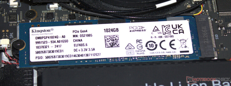 Um SSD PCIe 4 funciona como a unidade do sistema.