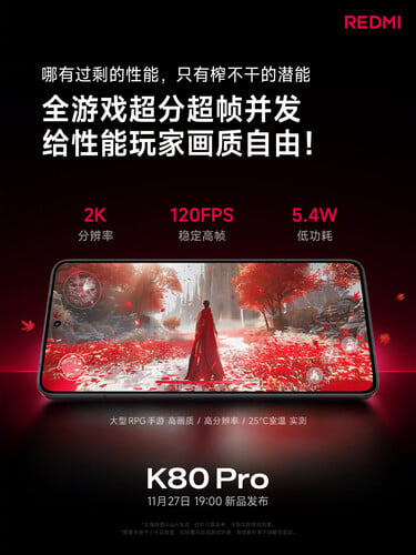 O Redmi K80 Pro deve ser acompanhado por pelo menos um outro aparelho da série Redmi K80 durante o evento de lançamento da próxima semana. (Fonte da imagem: Xiaomi