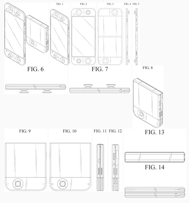 Patente do dispositivo portátil dobrável para jogos da Samsung (Fonte da imagem: WIPO)