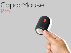 O CapacMouse Pro pesa 30 gramas e tem um botão de rolagem sensível à pressão (Fonte da imagem: Astract Japan - editado)