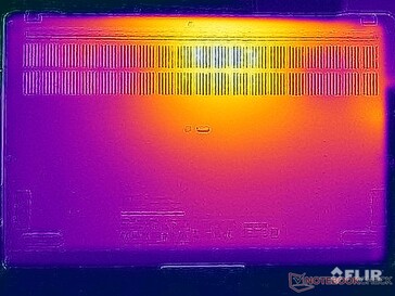 Teste de estresse de temperatura da superfície (parte inferior)