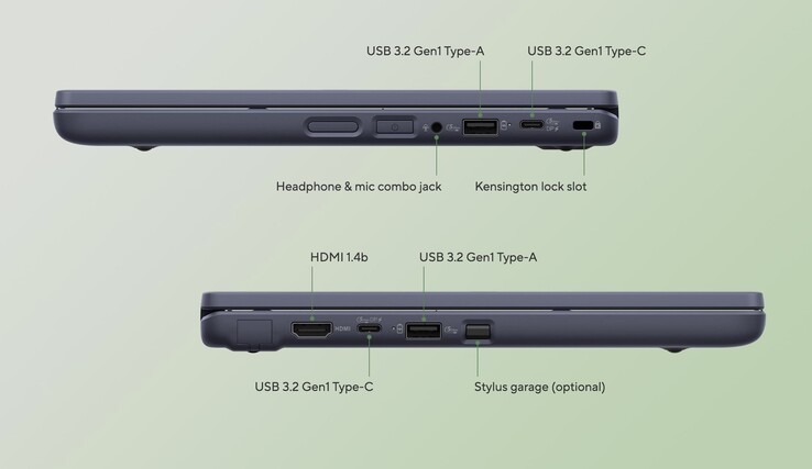 A série CR da Asus apresenta uma seleção saudável de portas. (Fonte da imagem: Asus)