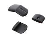 O mouse AdaptX e alguns de seus módulos. (Fonte da imagem: Lenovo)