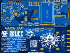 Bruce PCB v1 Smoochiee renderizado (Fonte da imagem: PCBWay)