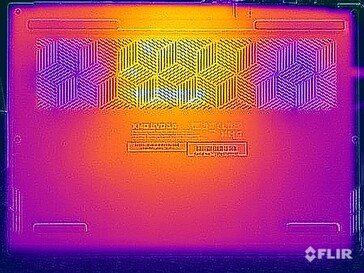 Teste de estresse de temperatura da superfície (parte inferior)