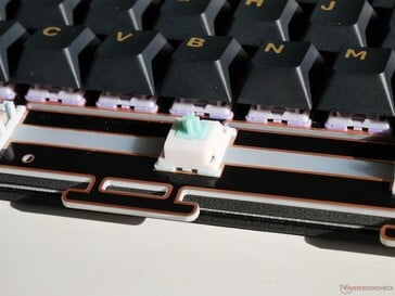 Inserções de silicone Tide 75 space bar