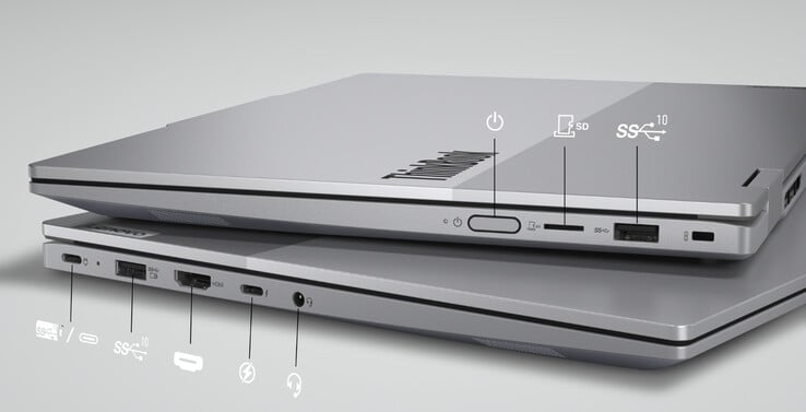 O ThinkBook 14 2 em 1 Gen 5 possui dois slots M.2. (Fonte da imagem: Lenovo)