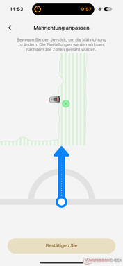 Direção do corte - Revisão do Dreame A1