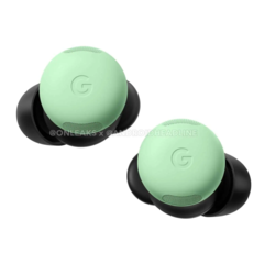 O Pixel Buds Pro 2 em sua reputada cor &quot;Wintergreen&quot;. (Fonte da imagem: @OnLeaks &amp;amp; Android Headlines)