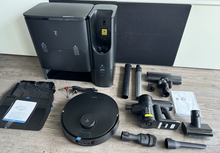 Escopo de entrega do Ecovacs Deebot T30S Combo Complete