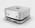 O mais recente produto da RayCue é uma solução bastante compacta para adicionar mais portas e armazenamento ao novo Mac mini. (Fonte da imagem: RayCue)