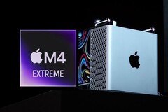 Com o SoC M4 Extreme fora do caminho, o próximo Apple Mac Pro provavelmente terá que se contentar com o M4 Ultra. (Fonte da imagem: Apple, editado)