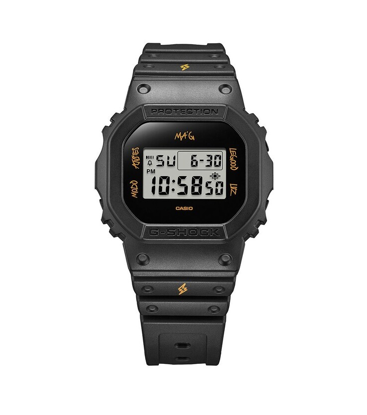 O Casio DWE-5600JB-1A9ER com caixa e pulseira pretas. (Fonte da imagem: Casio)