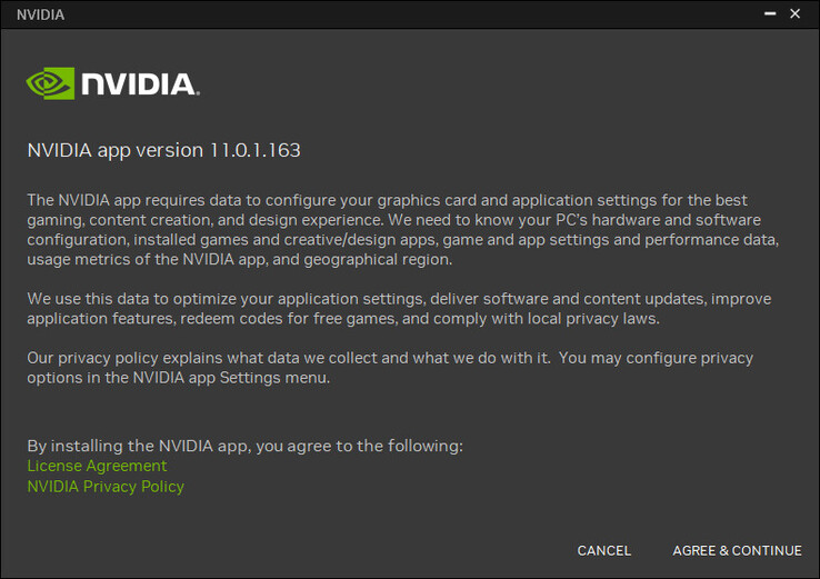 Lançamento oficial do aplicativo Nvidia finalmente disponível (Fonte da imagem: Own)