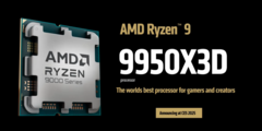 O Ryzen 9 9950X3D e o Ryzen 9 9900X3D apareceram no Geekbench (fonte da imagem: AMD)