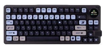 O teclado Gamakay LK75 vem com um conjunto exclusivo de teclas com tema espacial. (Fonte da imagem: Gamakay)