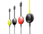 Uma imagem promocional do Chromecast de segunda geração do Google, exibida em várias cores. (Fonte da imagem: Google)