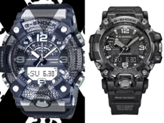 Espera-se que o Casio G-Shock Mudmaster GG-B100X (à esquerda) e o G-Shock GWG-2000 (à direita), que vazaram, compartilhem um bom número de recursos. (Fonte da imagem: @geesgshock no Instagram / Casio)