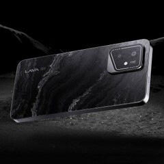 O Lava Yuva 2 5G vem na cor Marble Black (Fonte da imagem: Lava)