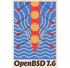 Pôster oficial do OpenBSD 7.6 (Fonte da imagem: OpenBSD)