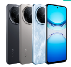 O Vivo Y300i vem nas cores Rime Blue, Titanium e Black Jade (Fonte da imagem: Vivo)