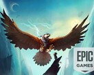 O Falconeer agora é gratuito para download na Epic Games Store e pode ser mantido por tempo indeterminado. (Fonte da imagem: Tomas Sala / Epic Games Store - editado)