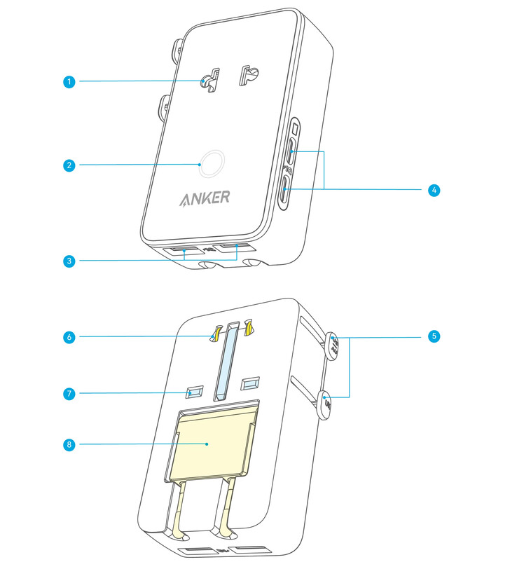 O futuro adaptador de viagem 5 em 1 da Anker. (Fonte da imagem: u/joshuadwx via Reddit)