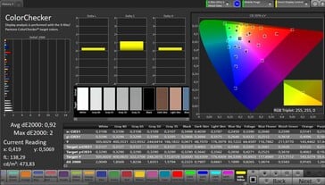 CalMAN Color Accuracy - Configurações padrão sem True Tone