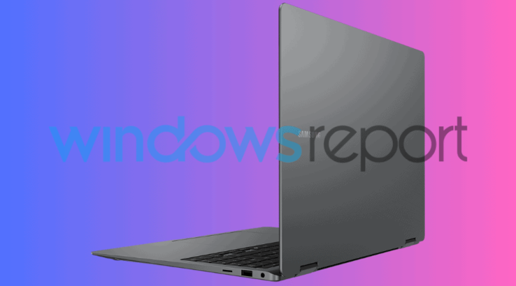 Samsung Galaxy Book 5 Pro 360 side (fonte da imagem: Windows Report)