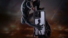 HMD Fusion com o Smart Outfit inspirado no Venom. (Fonte da imagem: HMD)