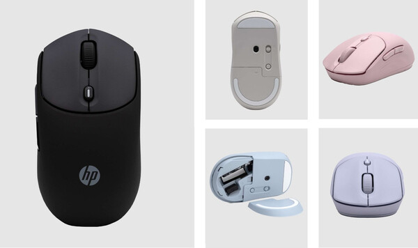 O mouse HP 400 Quiet Wireless Mouse estará disponível em cinco cores. (Fonte da imagem: HP)