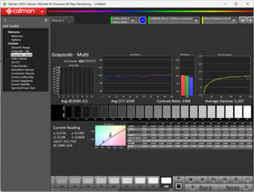 Modo normal do Calman ColorChecker