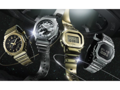 Da esquerda para a direita, o Casio GM-2100YMG-9AJF, GM-2100YM-8AJF, GM-5600YMG-9JF e o GM-5600YM-8JF. (Fonte da imagem: Casio Japan)