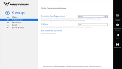 UEFI do Minisforum MS-A1