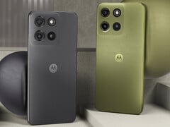 A Motorola criou o Moto G15 nas cores Gravity Grey e Iguana Green. (Fonte da imagem: Motorola)