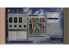 Uma captura de tela do jogo Faceminer que mostra uma interface de sistema operacional inspirada nos anos 90. (Fonte da imagem: Steam)