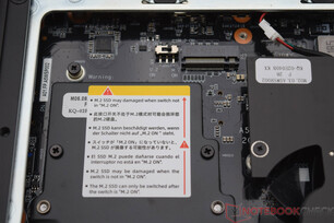 Observação importante ao usar um SSD U.2