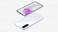 Acredita-se que o Galaxy A36 seja parecido com este. (Fonte da imagem: Giznext x OnLeaks)