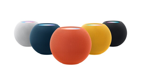 O Apple HomePod mini ainda está disponível para compra em cinco cores. (Fonte da imagem: Apple)