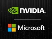 Os logotipos da Nvidia e da Microsoft são mostrados (Fonte da imagem: blog da Nvidia com edições)