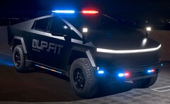 A UP.FIT revela o veículo de patrulha de última geração Cybertruck para os departamentos de aplicação da lei. (Fonte: UP.FIT)