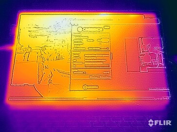 Teste de estresse de temperatura da superfície (frente)