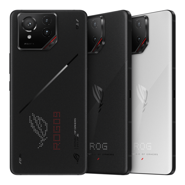 O Asus ROG Phone 9 está disponível em duas cores: Phantom Black e Storm White (fonte da imagem: Asus)