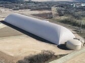 A bolha gigante de dióxido de carbono que pode armazenar energia renovável por pelo menos 10 horas. (Fonte da imagem: Energy Dome)