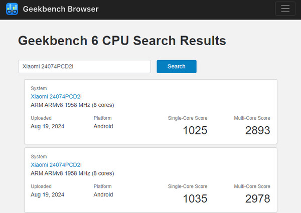 (Fonte da imagem: Geekbench)